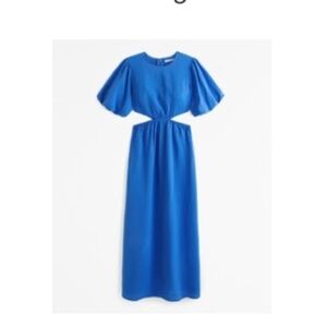 🔥 Abercrombie Dress Sale 🔥- Blue cut out maxi dress